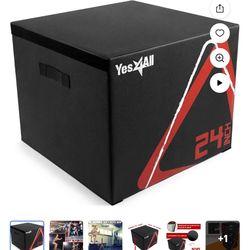 Yes For All 24 Inch Stackable Plyometric Box
