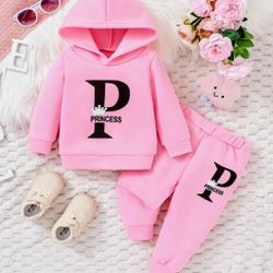 Brand New Girls 2pcs Hoodie Set 