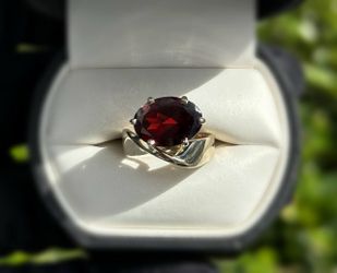Jewelry 14k solid white gold Ruby 2.50CTW ring sz 6.00