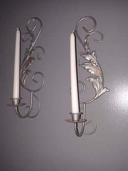 Metal candle holders