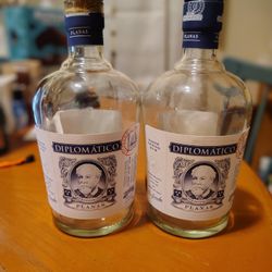 Diplomatico Planas Empty Rum Bottles