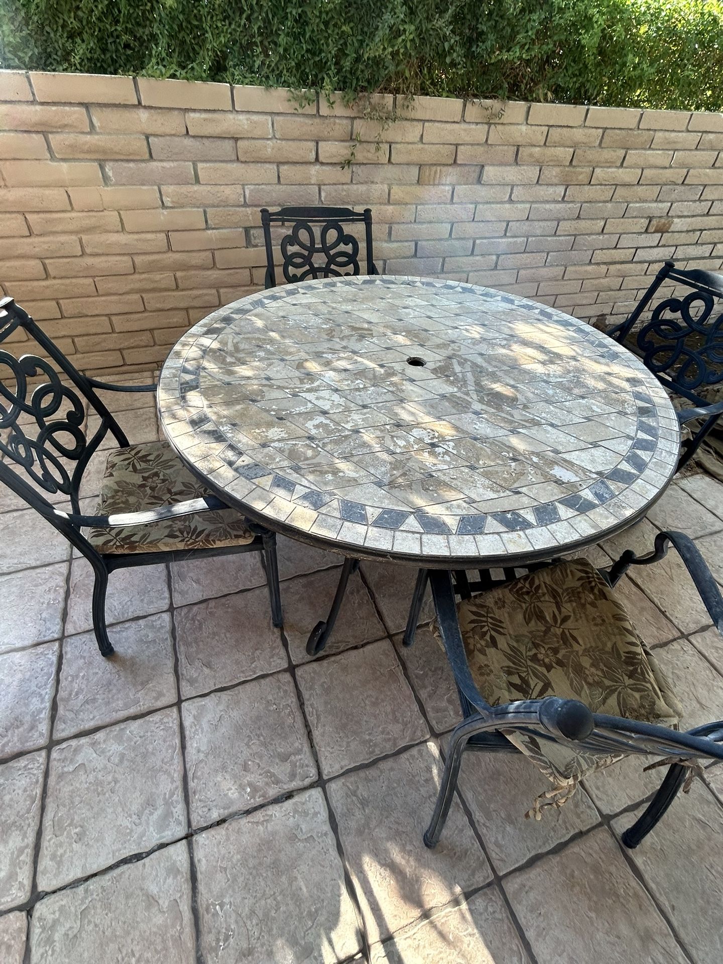 Metal Table And Chairs