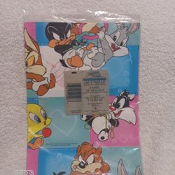 Vintage Looney tunes tiny toon two sheets gift wrap