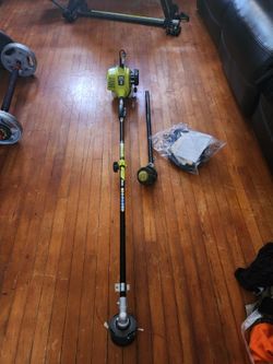 Weed wacker gas 18-in Ryobi multi tool 25cc gas motor