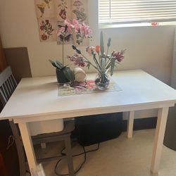 White kitchen table