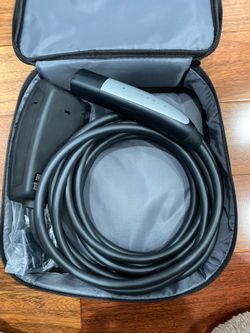 Tesla - Mobile Connector, Portable Electric Vehicle (EV) NACS Charger 20ft cord - Black wall plug in