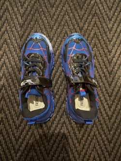 Kids Spider-Man Sneakers Blue Black-Size 37
