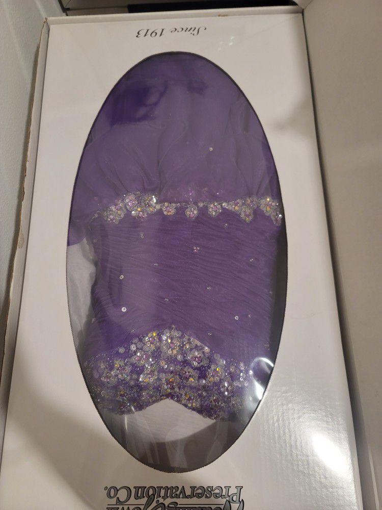 Purple 2 In 1 Quinceanera Dress 