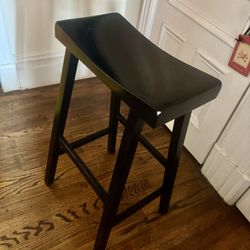 Pottery Barn Saddle-back Wooden Stool