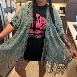 Crocheted Shaw For Edm Concerts