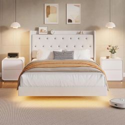 Full Size Floating Bed