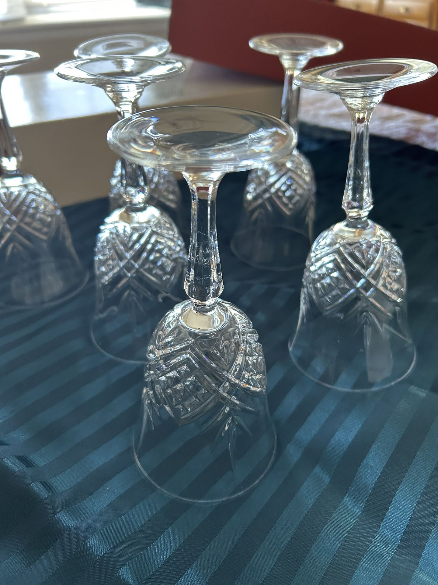 Crystal Wine Glasses Set Of 7 Cristal D'Arques Masquerade Crystal Wine Glasses