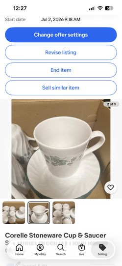 corelle 7 pcs set .