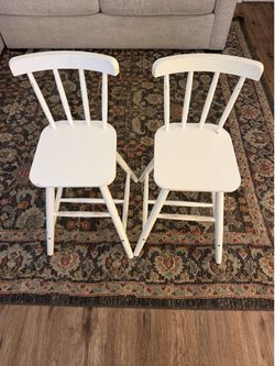IKEA AGAM Junior Chairs – White (Set of 2)