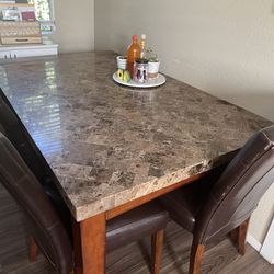 Granite Dining Table Set