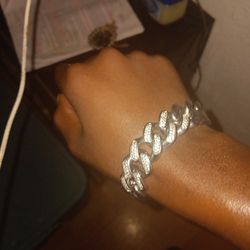 Jcm Shaq Stainless Steel Diamond Bracelet