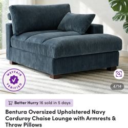 Navy Blue Reading Chair