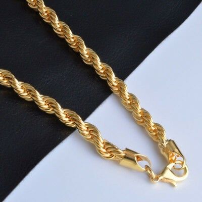 24" 18K Gold Filled Water Wave Chain.