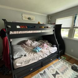 Rooms To Go Twin over Full Bunk And Dresser 