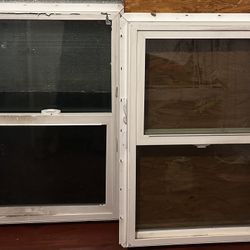 2 Windows & steel door 6 panel 