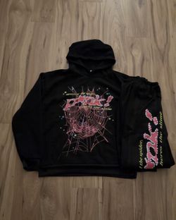 Black & Pink Spider Worldwide tracksuit