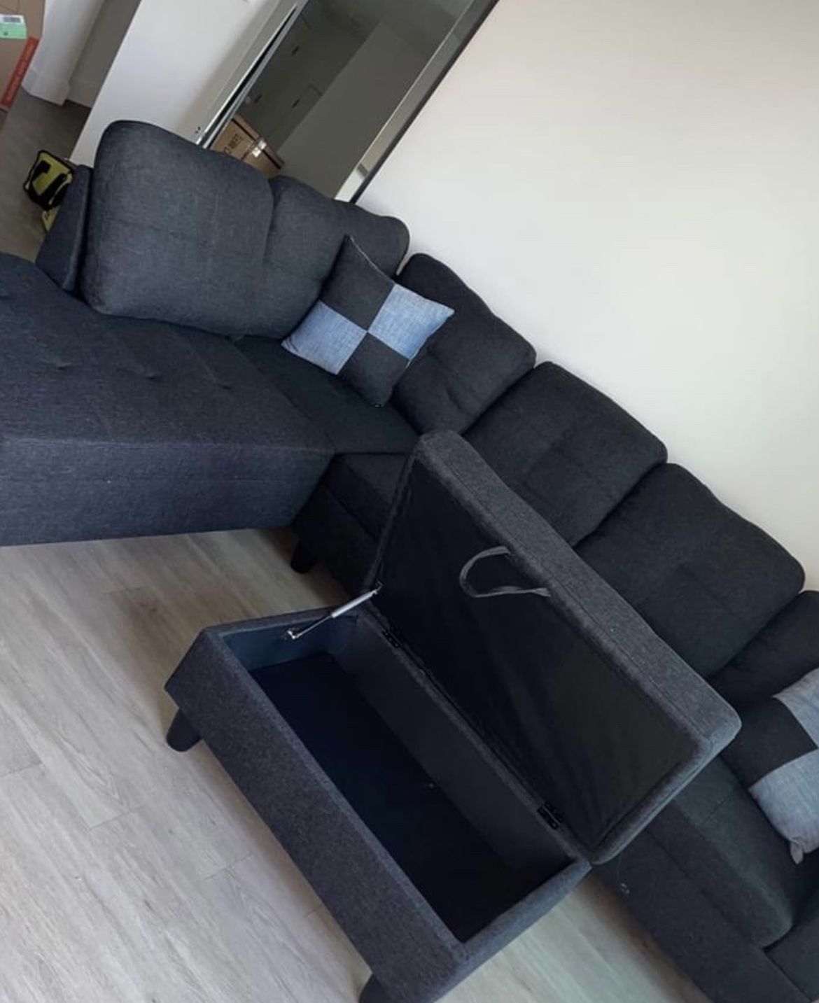 Sectional With Ottoman