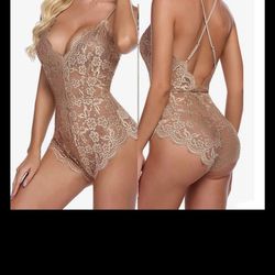 One Piece Lingerie Lace Bodysuit