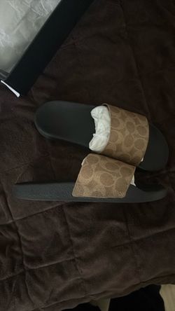 Coach Signature Slide Sandals (With box)