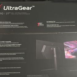 LG UltraGear 27" IPS LED 180Hz 1-ms NVIDIA G-SYNC Compatible and AMD Freesync Gaming Monitor