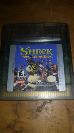 Gameboy color game shrek