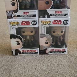 Star wars Last jedi funko pops