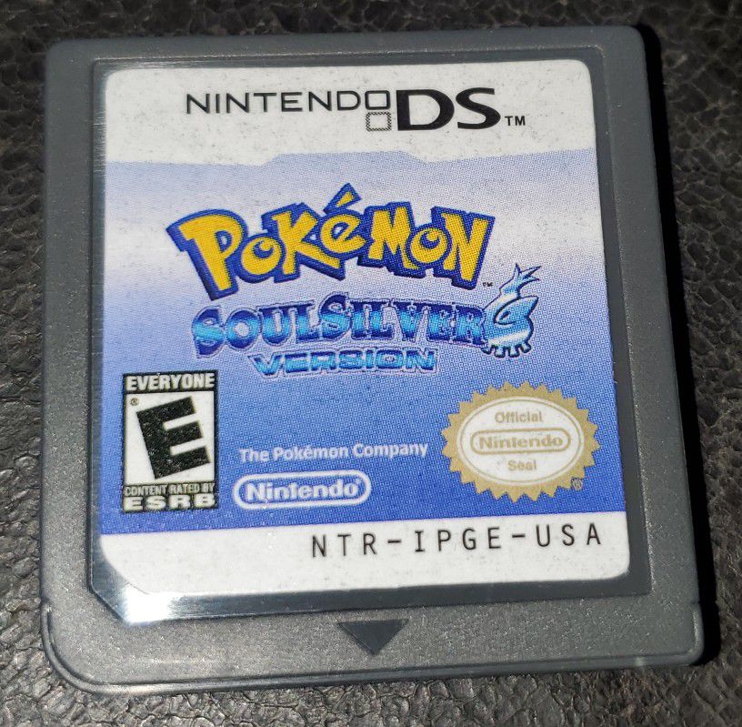Pokemon SoulSilver Nintendo DS Game Cartridge Video Game