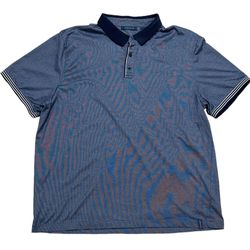Perry Ellis Men’s Icon Blue Polo Shirt | Size XXL Slim Fit