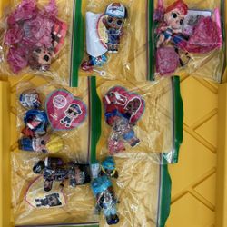 Set of 7 LOL Dolls And Accessories
