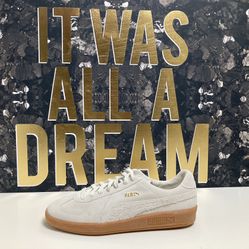 Puma Trainer, White,Brown, And Gold, Size:12