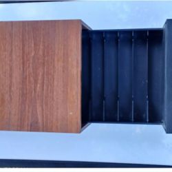 VHS Video Cassette Tape Holder 1 Drawer Storage Case Holds 10 VHS Tapes Vintage 