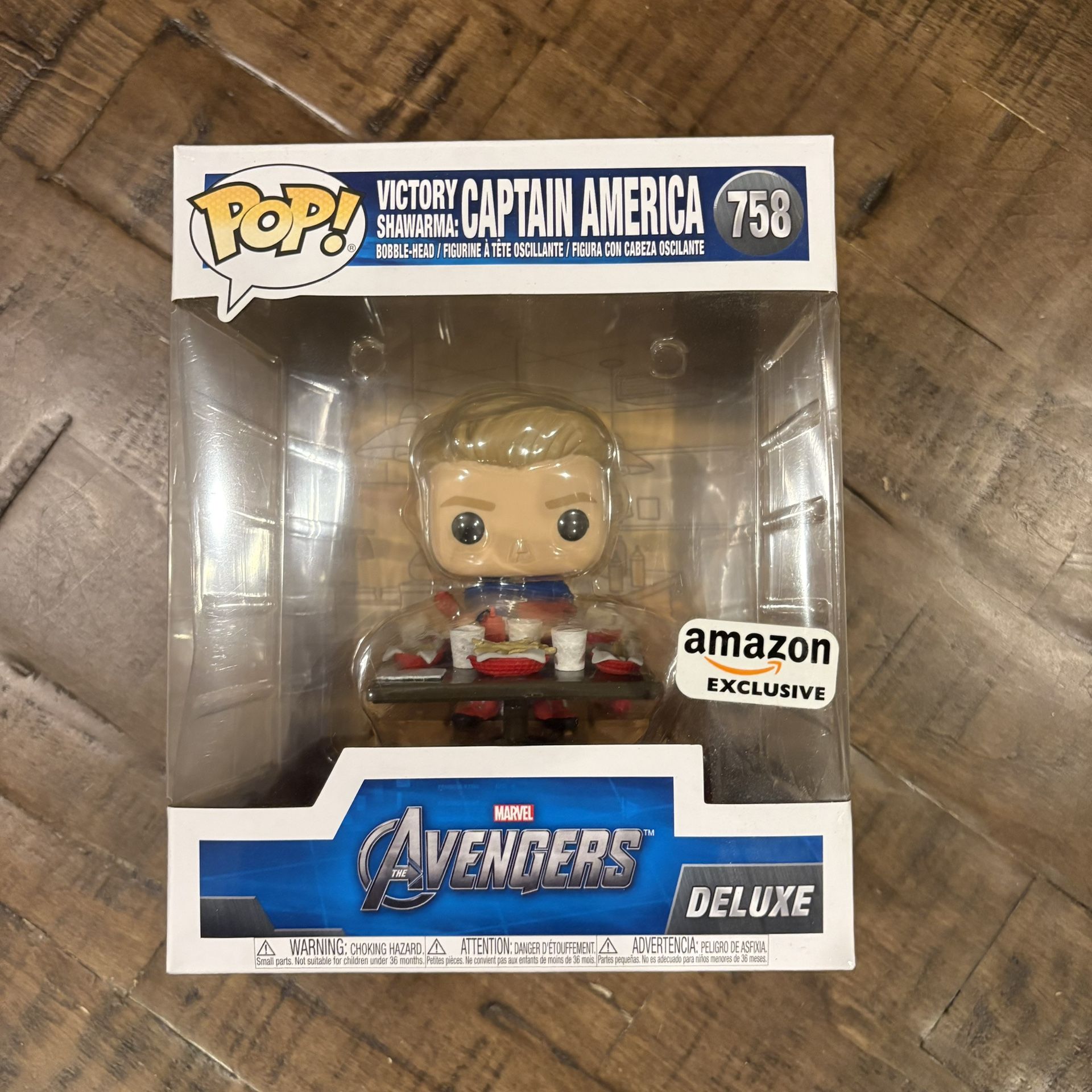 Funko Pop! Deluxe - Marvel - 758 - Avengers - Victory Shawarma Captain America. 