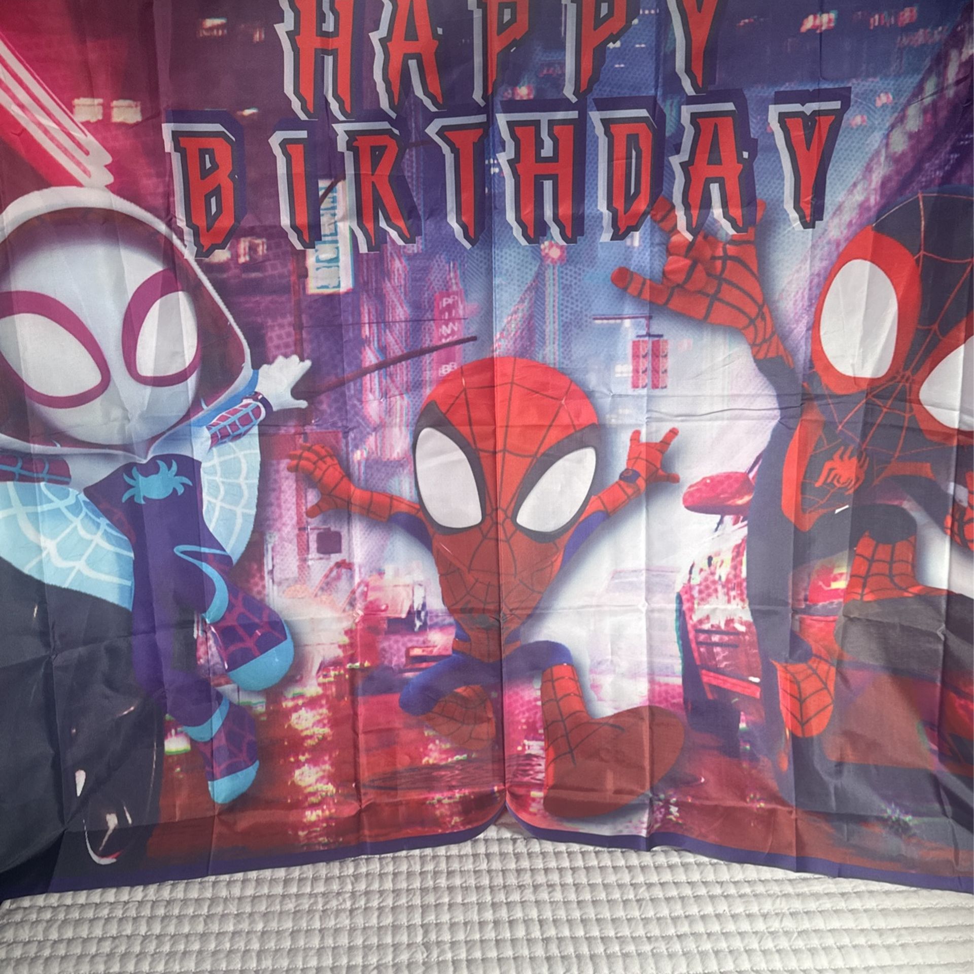 Spidey Abd Friends Birthday Banner 