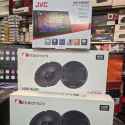 Jvc Stereo Stereo Double-DIN Bluetooth USB AmFm AppleCarPlay AndroidAuto And Speaker