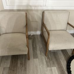 Two accent chairs 