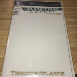 JUSTICE LEAGUE The New 52 Throne Of Atlantis #16 BLANK COVER (for artwork)