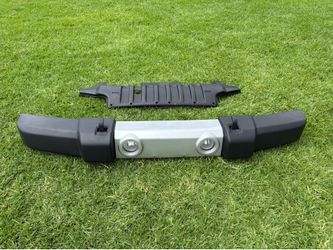 Jeep bumper with driving lights