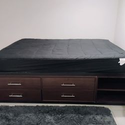 Full Size Bed Frame and Mattress 