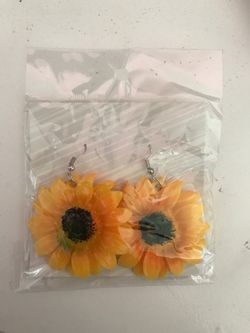 Sunflower earrings