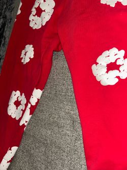 🔥 Denim Tears Cotton Wreath Sweatpants – RED