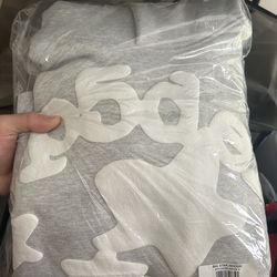 Grey Beluga Sp5der Hoodie