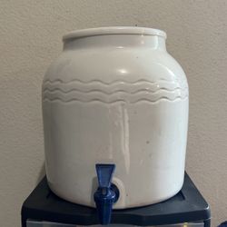 Porcelain Liquid Dispenser/Water Jug Holder 
