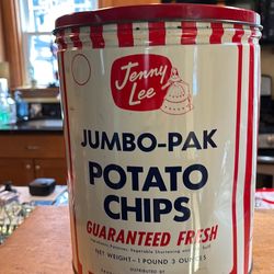 Jenny Lee potato chips tins