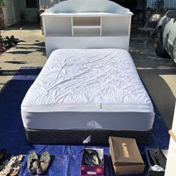 Bed frame, Full Mattress and Boxspring