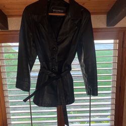 Wilson’s Women Black Leather Jacket